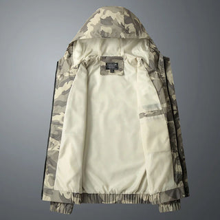 Herren Camouflage Kapuzenjacke | Lässig