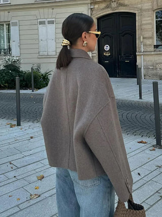 Damen Winter Kurzjacke | Mit Knöpfen