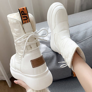 Damen Winter-Schnürstiefel | Knöchelhoch