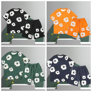 Unisex T-Shirt mit Druck und Shorts | Lässig