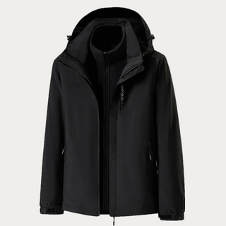 Herren 3-in-1 Windbreaker-Jacke | Mit Kapuze