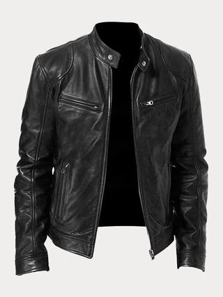 Herren Stehkragenjacke | Mit Reißverschluss