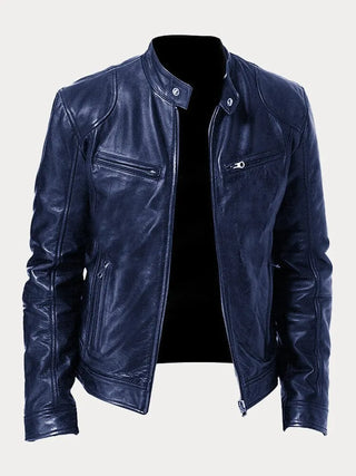 Herren Stehkragenjacke | Mit Reißverschluss
