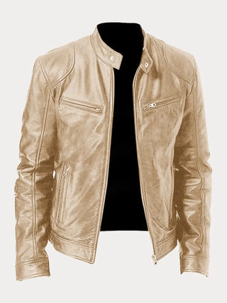 Herren Stehkragenjacke | Mit Reißverschluss
