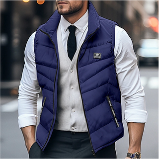 Herren Steppweste | Chevron-Stich