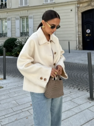 Damen Winter Kurzjacke | Mit Knöpfen