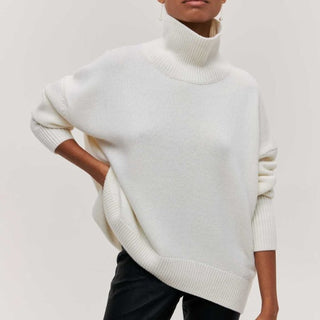 Damen Übergröße Rollkragenpullover | Langarm