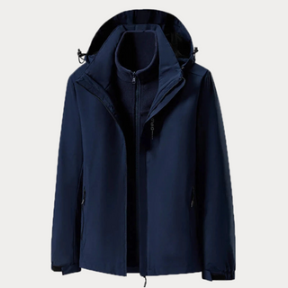Herren 3-in-1 Windbreaker-Jacke | Mit Kapuze