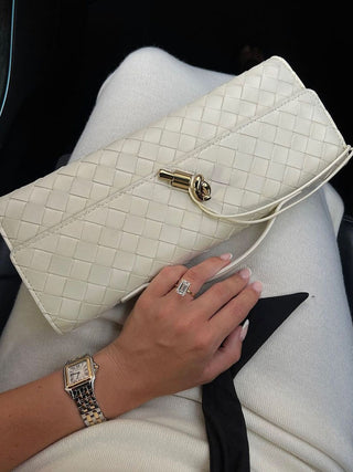 Damen Woven Clutch Bag | Elegant