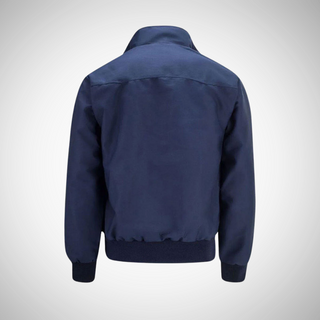 Herren Zip-Up Bomberjacke | Karo-Futter