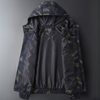 Herren Camouflage Kapuzenjacke | Lässig