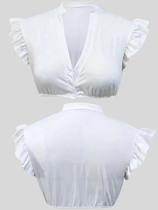 Damen Dirndl Oktoberfest | Traditionelles Crop Top