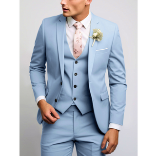 Herren dreiteiliger Hochzeit-Gast-Anzug | Formell