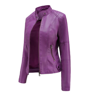 Damen Schlanke Passform Jacke | Stehkragen
