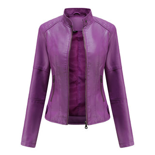 Damen Schlanke Passform Jacke | Stehkragen