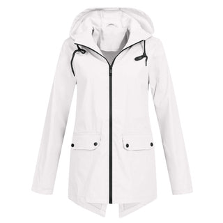 Damen-Regenjacke | Verstellbare Kapuze
