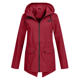 Damen-Regenjacke | Verstellbare Kapuze