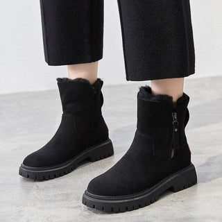 Damen Winterstiefel Knöchelhöhe | Seitlicher Reißverschluss