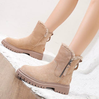 Damen Winterstiefel Knöchelhöhe | Seitlicher Reißverschluss