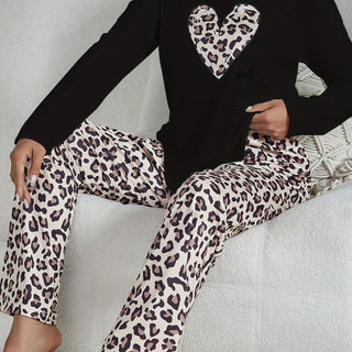 Damen Pyjama Set | Langarm Oberteil & Hose