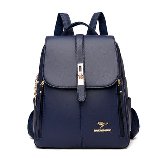 Damen Rucksack mit Fester Form | Mit Klappe und Schnallenverschluss