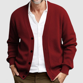 Herren Klassischer Strickpullover | Mit Knöpfen