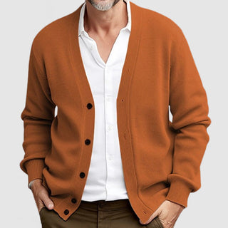 Herren Klassischer Strickpullover | Mit Knöpfen