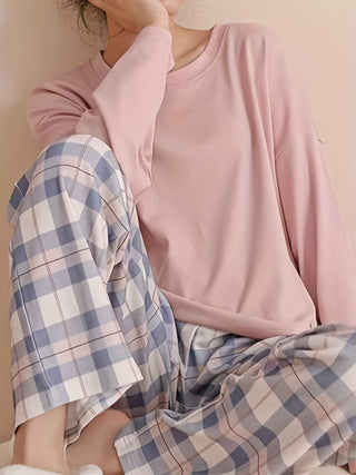 Damen Pyjama Set Zweiteiler | Kurzarm & Hose