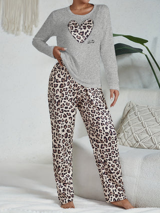 Damen Pyjama Set | Langarm Oberteil & Hose
