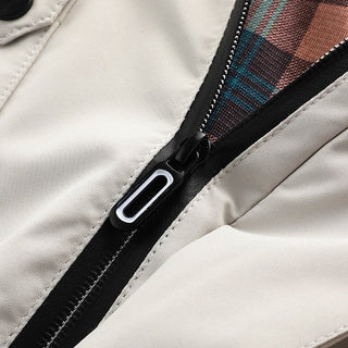 Herren Mid-Länge Windbreaker Jacke | Mit Kapuze