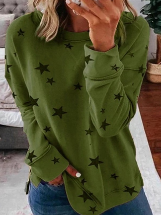 Women's sweatshirt with star print | Casual & everyday