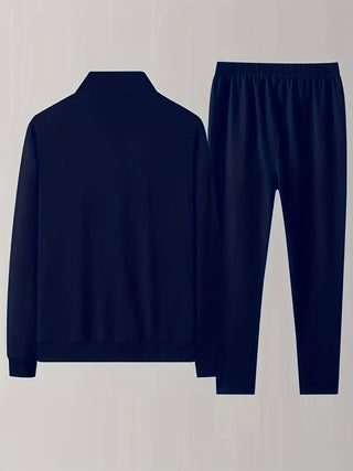 Herren Zip Front Trainingsanzug | Lässiges Zweiteiliges Set