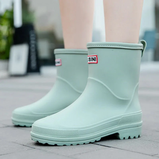 Damen Regenstiefel bis zur Wade | Zum Hineinschlüpfen