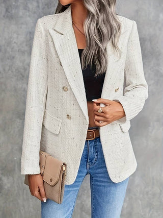 Damen Blazer mit Knöpfen und langen Ärmeln | Strukturiert