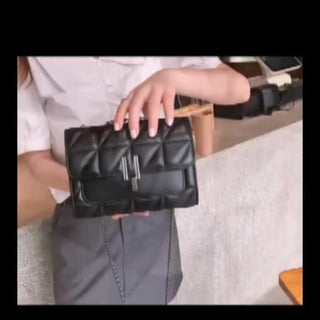 Damen Stepp Schultertasche | Kettenriemen Umhängetasche