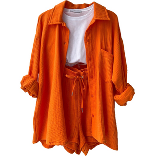 Damen-Shirt und Shorts im Set | Zweiteiliges Set