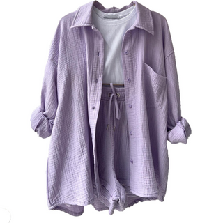 Damen-Shirt und Shorts im Set | Zweiteiliges Set