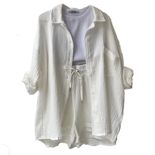 Damen-Shirt und Shorts im Set | Zweiteiliges Set