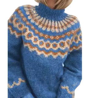 Damen-Nordic-Pullover | Geometrisch