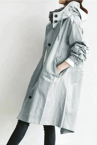 Damen Oversized Regenmantel | Lang