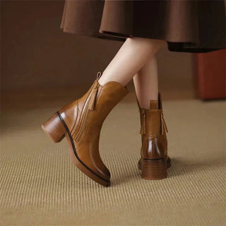 Women's winter ankle boots | Side zipper