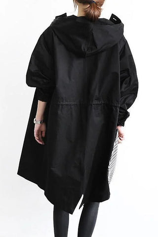 Damen Oversized Regenmantel | Lang