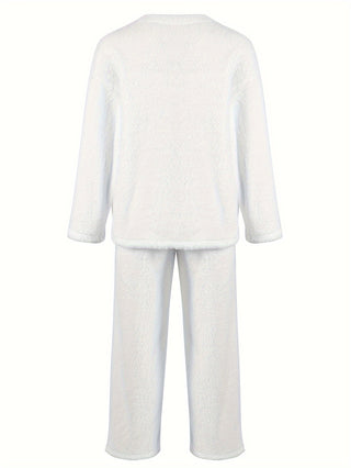Damen Loungewear Pyjama Set | Langarm Zweiteiler