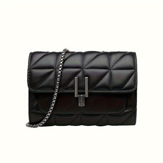 Damen Stepp Schultertasche | Kettenriemen Umhängetasche