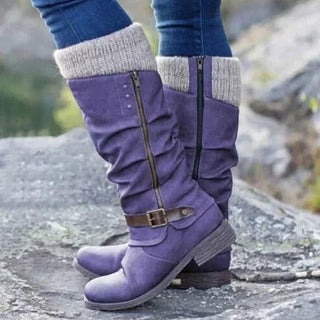 Damen Knöchelhohe Stiefel | Schnallen-Detail