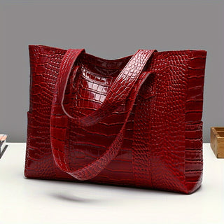 Damen Große Schultertasche | Prägung Tote