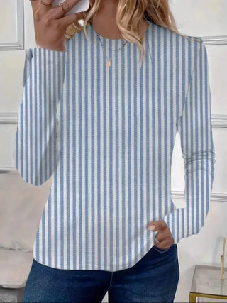 Damenbluse mit naturinspiriertem Grafikdesign | Lange Ärmel