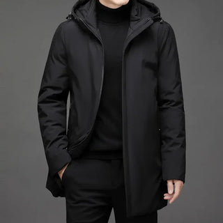 Herren Winterjacke | Mit Kapuze und funktionalem Design