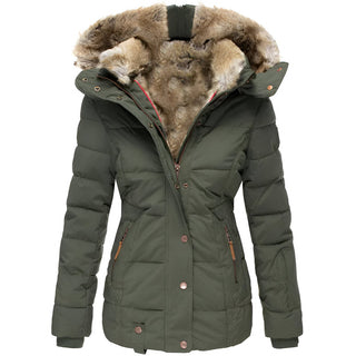 Damen Winter Daunenjacke | Kapuze Schlanker Schnitt