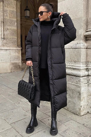Damen Winter Pufferjacke | Lang